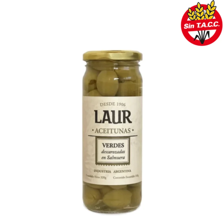 ACEITUNAS VERDES LAUR DESCAROZADAS EN SALMUERA 320G